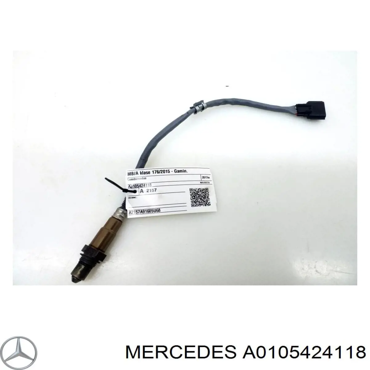 A0105424118 Mercedes sonda lambda, sensor de oxigênio até o catalisador