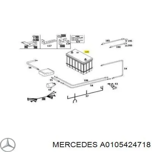 A0105424718 Mercedes 