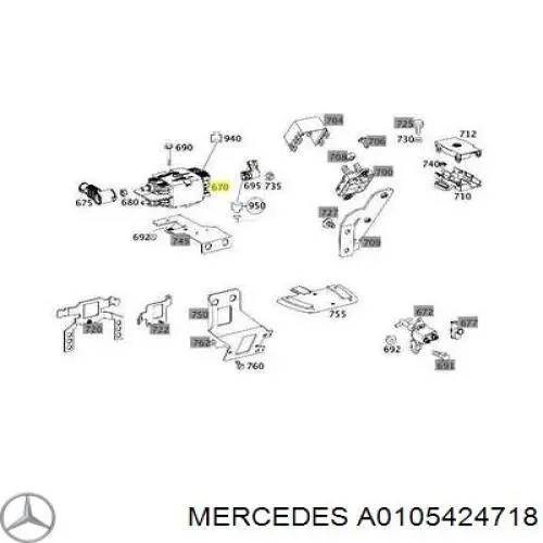 Купить A0105424718 Mercedes 