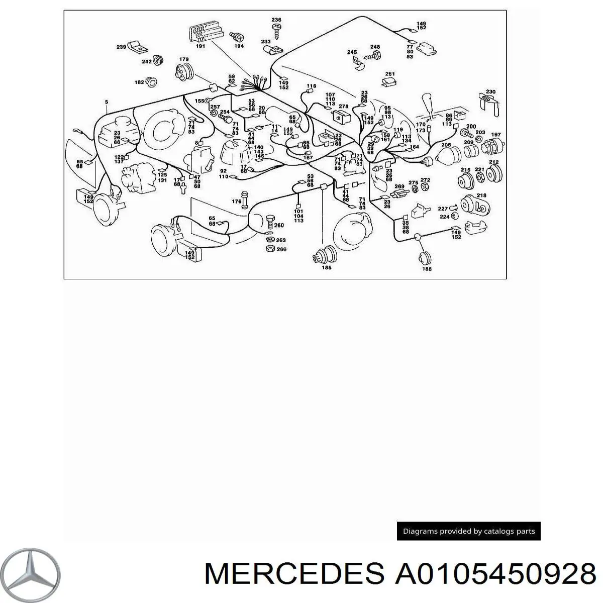  Mercedes A0105450928 цена, от 1.59 USD