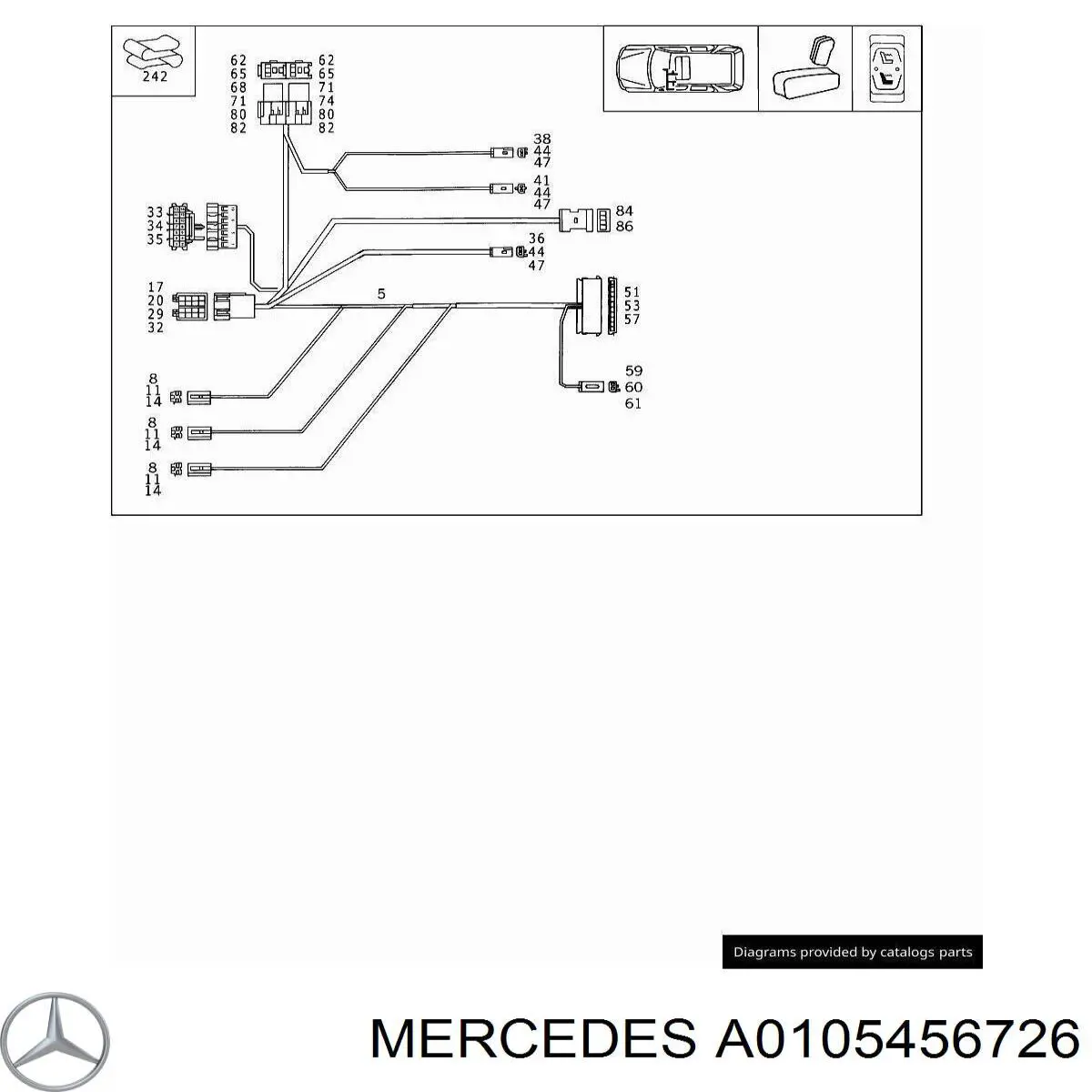  Mercedes A0105456726 цена, от 3.35 USD