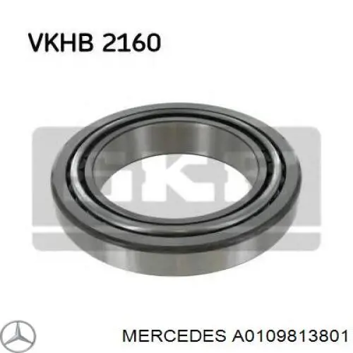 A0109813801 Mercedes Подшипник ступицы задней