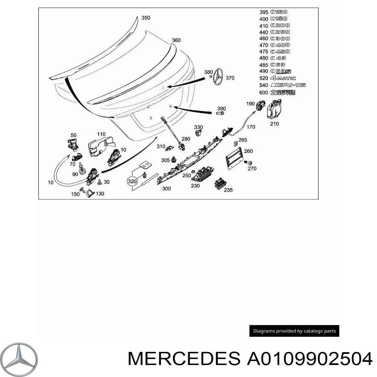 Купить A0109902504 Mercedes 