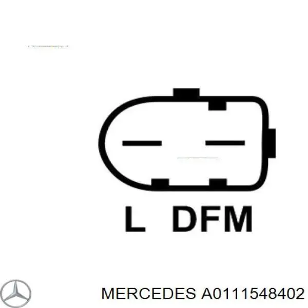 Генератор A0111548402 Mercedes