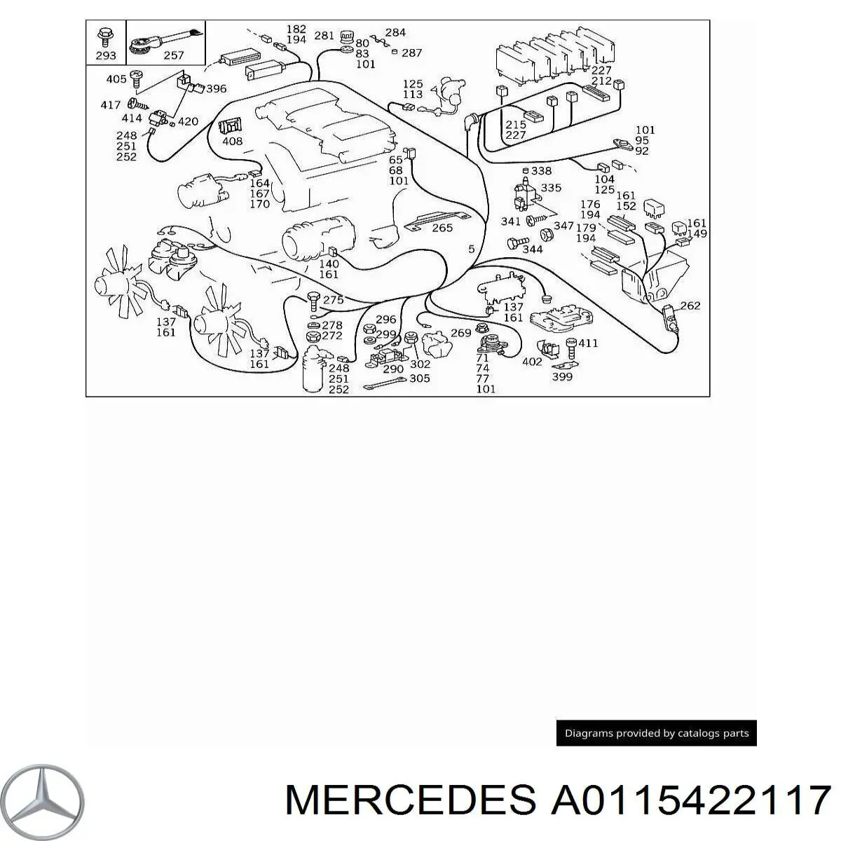 Датчик продольного ускорения A0115422117 Mercedes