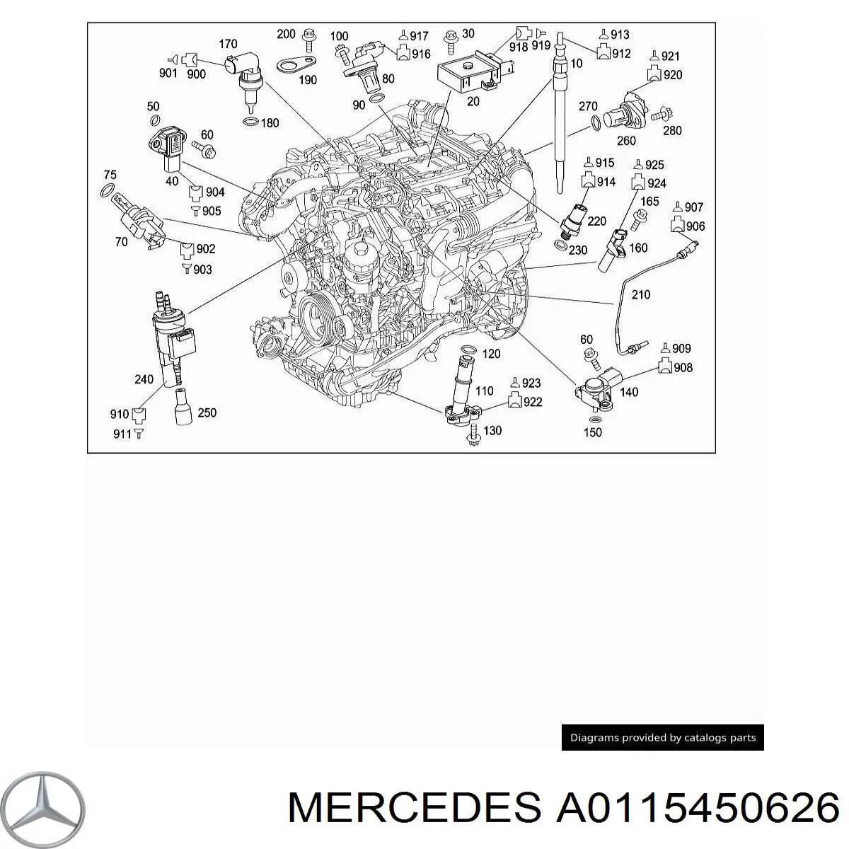 Купить A0115450626 Mercedes 