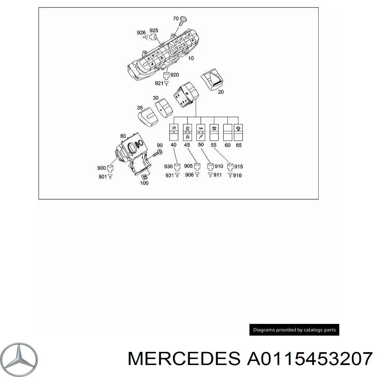  Mercedes A0115453207 цена, от 27.37 USD