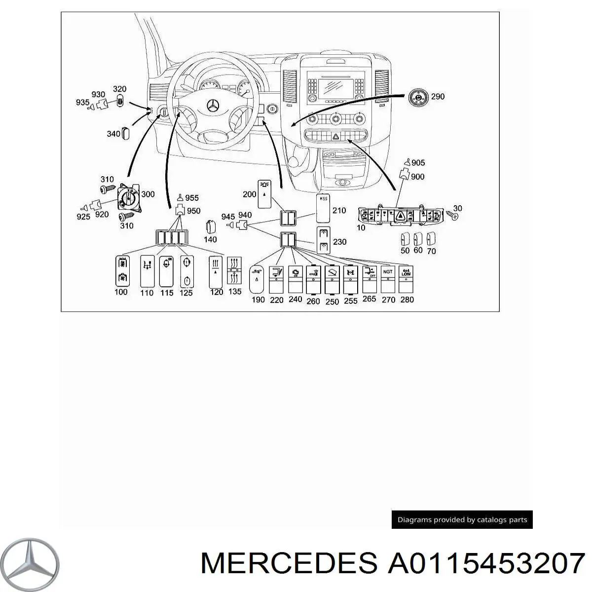 A0115453207 Mercedes 
