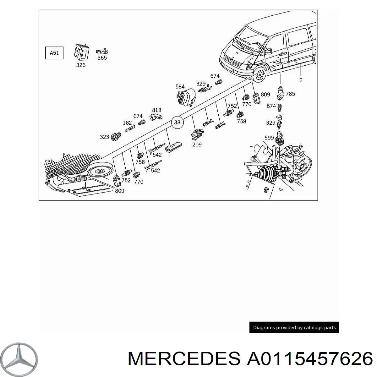 0115457626 Mercedes 