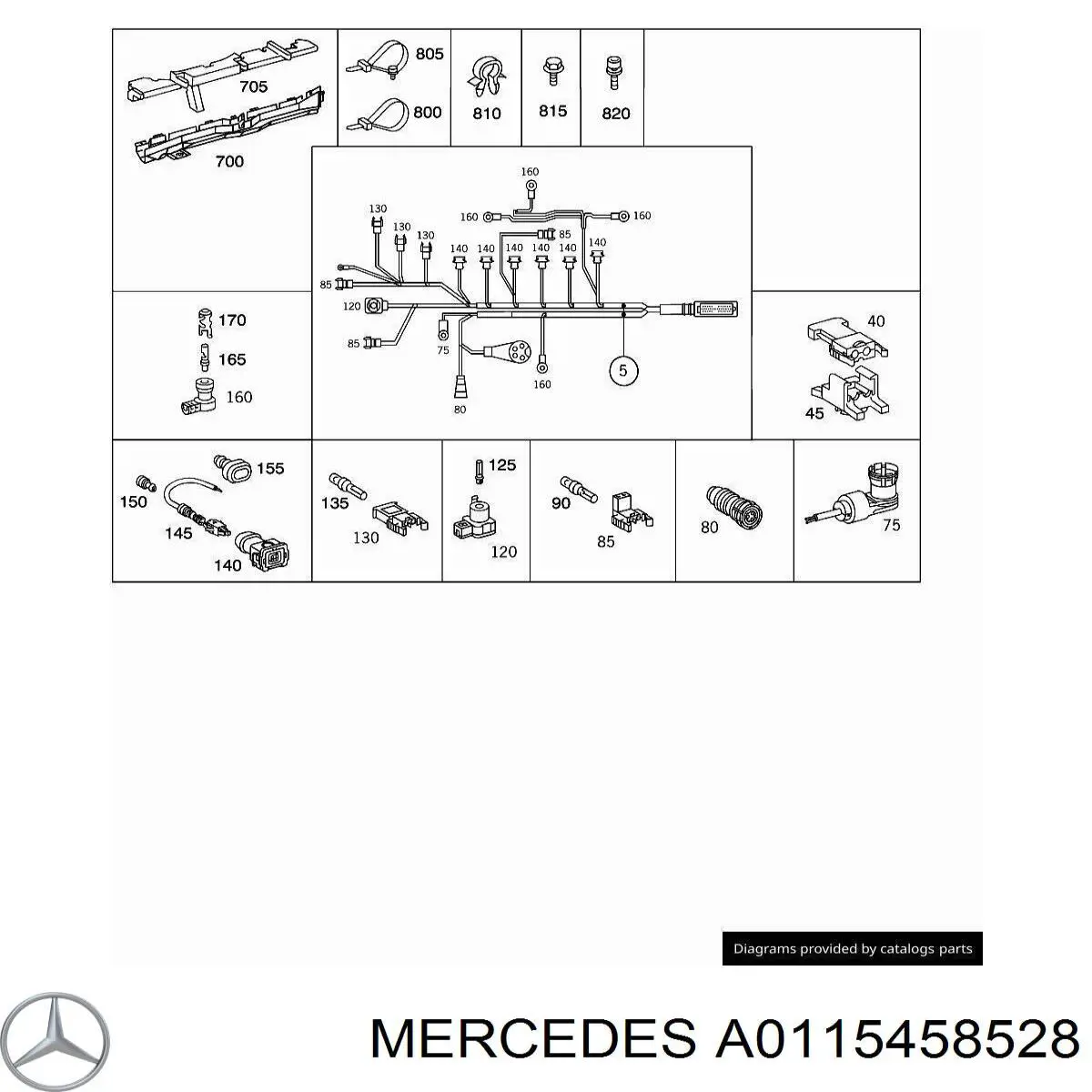  Mercedes A0115458528 цена, от 37.34 USD