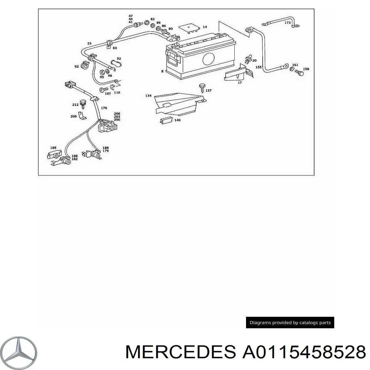  Mercedes A0115458528 цена, от 37.34 USD