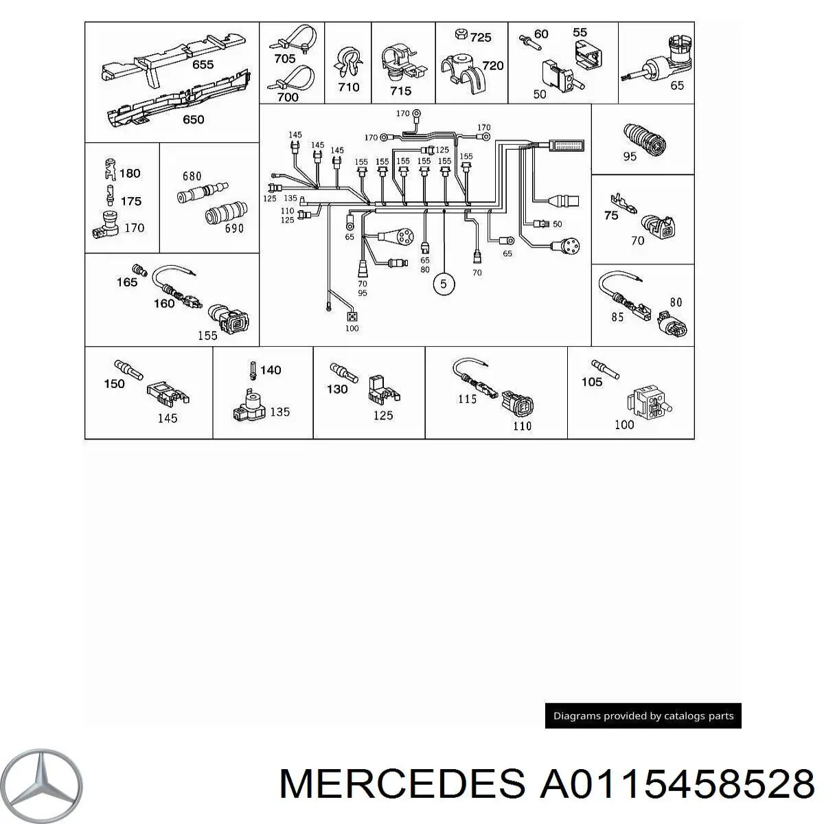 Купить A0115458528 Mercedes 