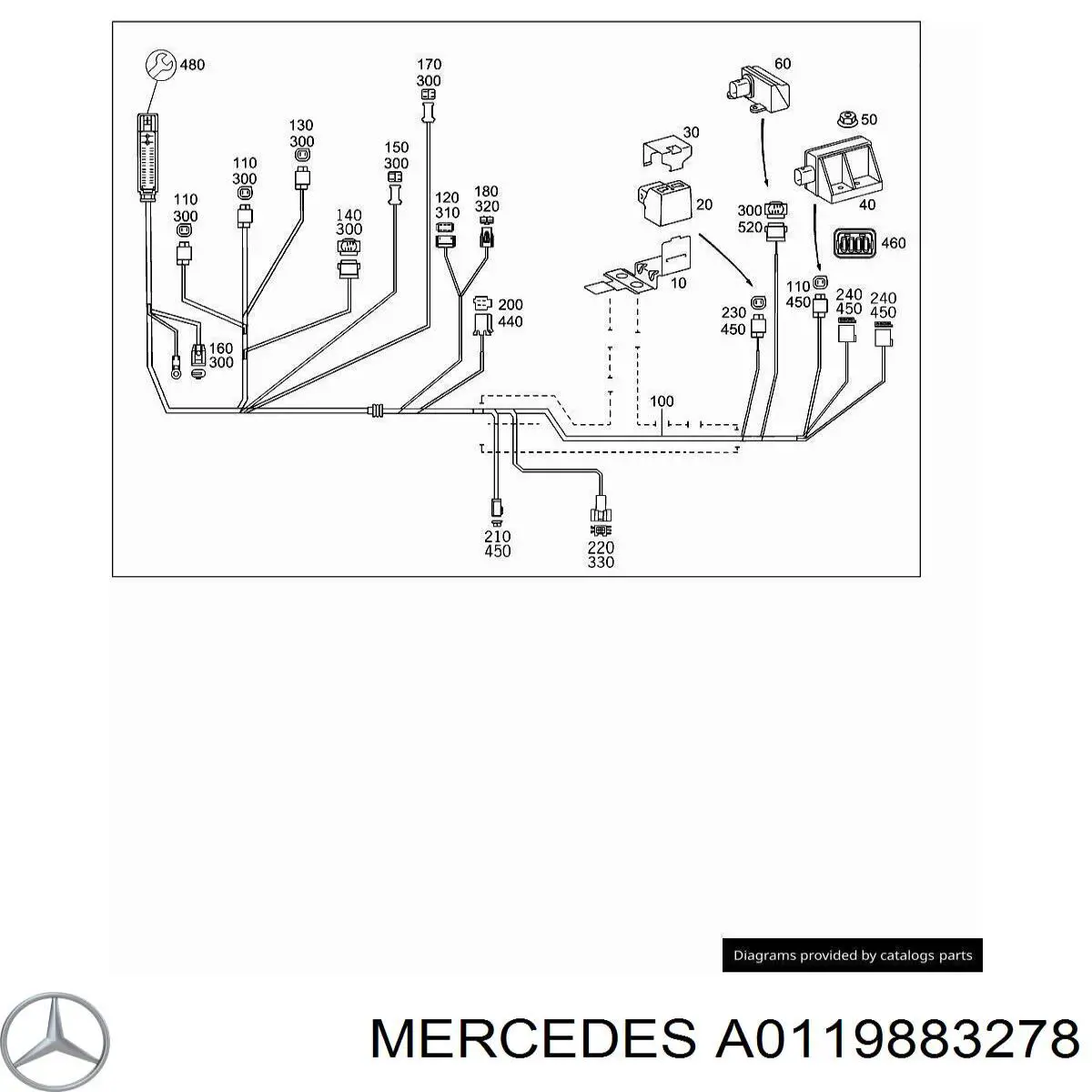  Mercedes A0119883278 цена, от 1.27 USD