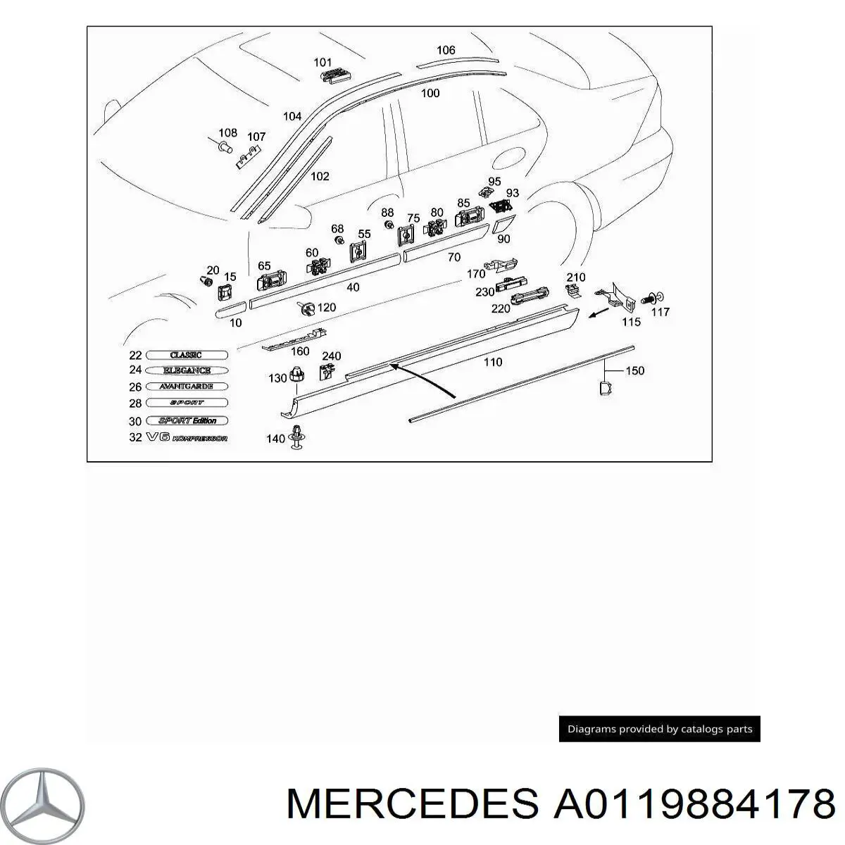 0119884178 Mercedes 