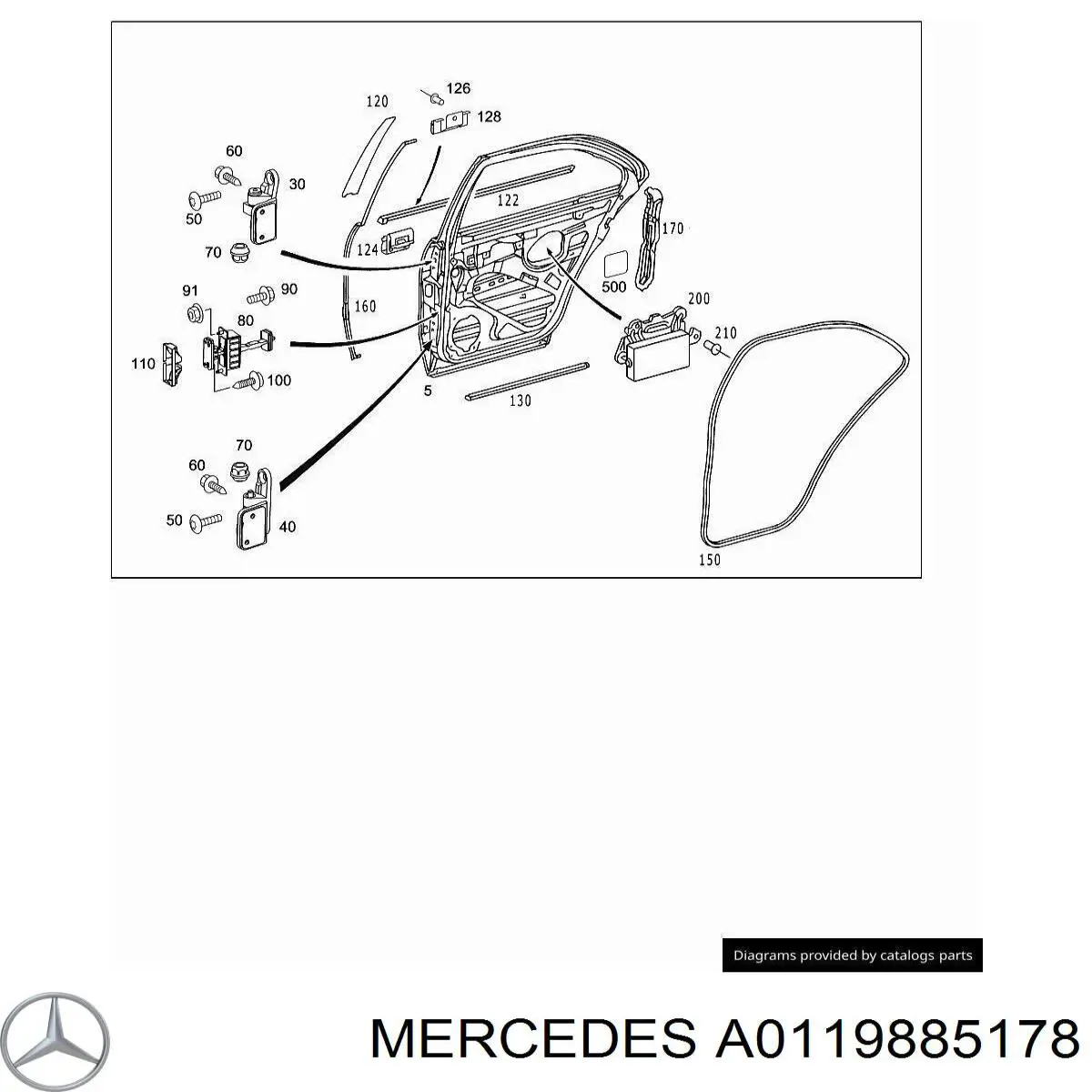  Mercedes A0119885178 цена, от 4.43 USD