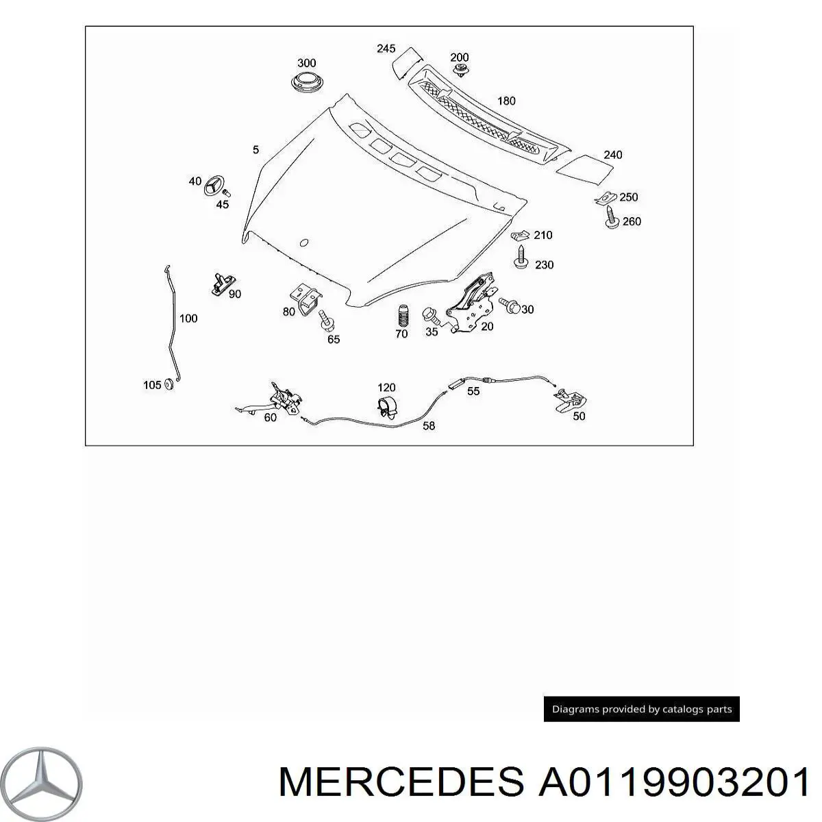 Купить A0119903201 Mercedes 