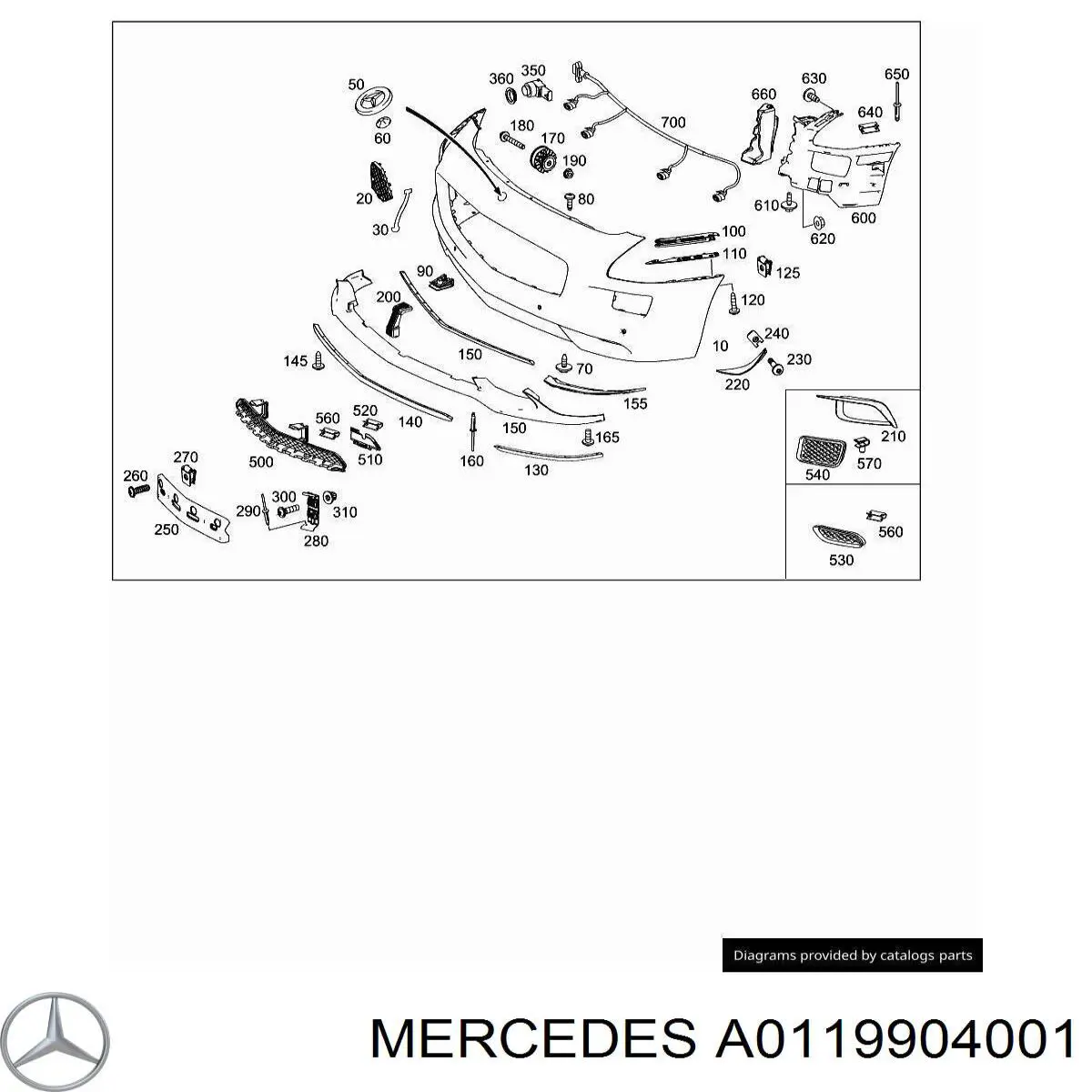  Mercedes A0119904001 цена, от 0.77 USD