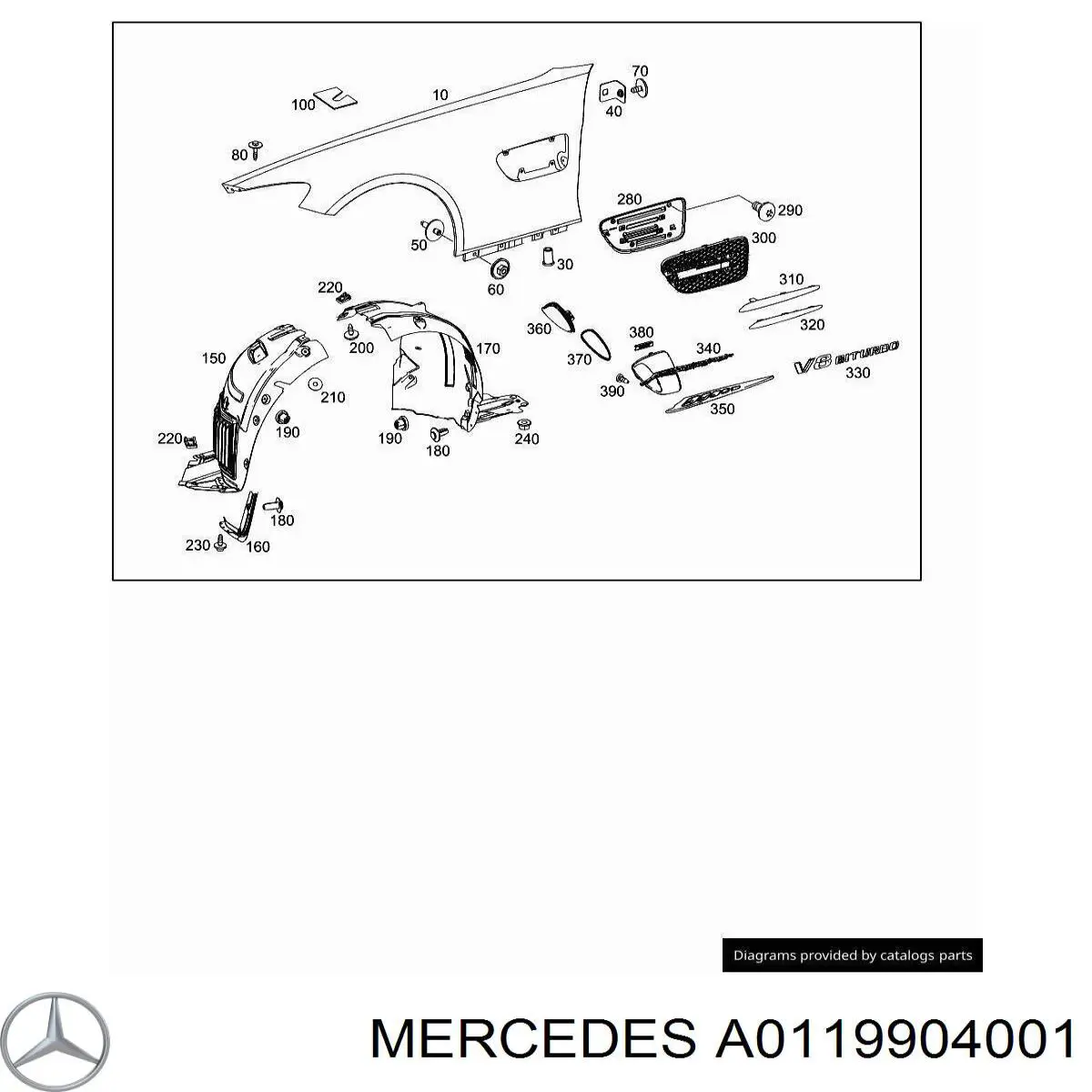 Купить A0119904001 Mercedes 