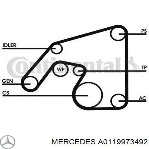 A0119973492 Mercedes