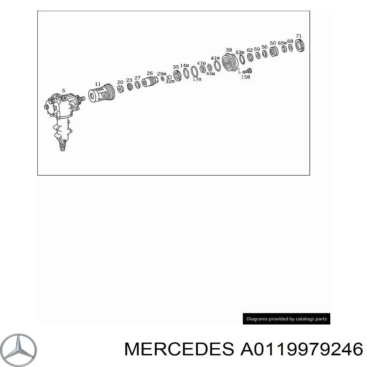 A0119979246 Mercedes Сальник насоса г/у руля