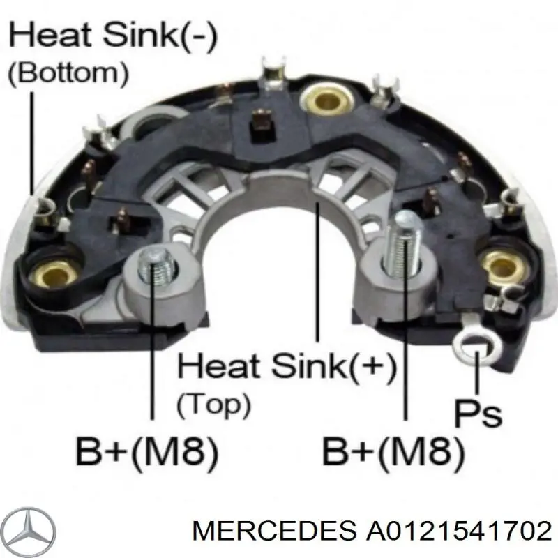 Генератор автомобиля Mercedes A0121541702