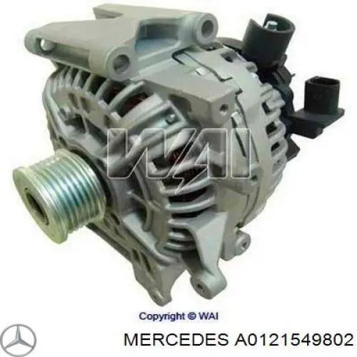Генератор A0121549802 Mercedes