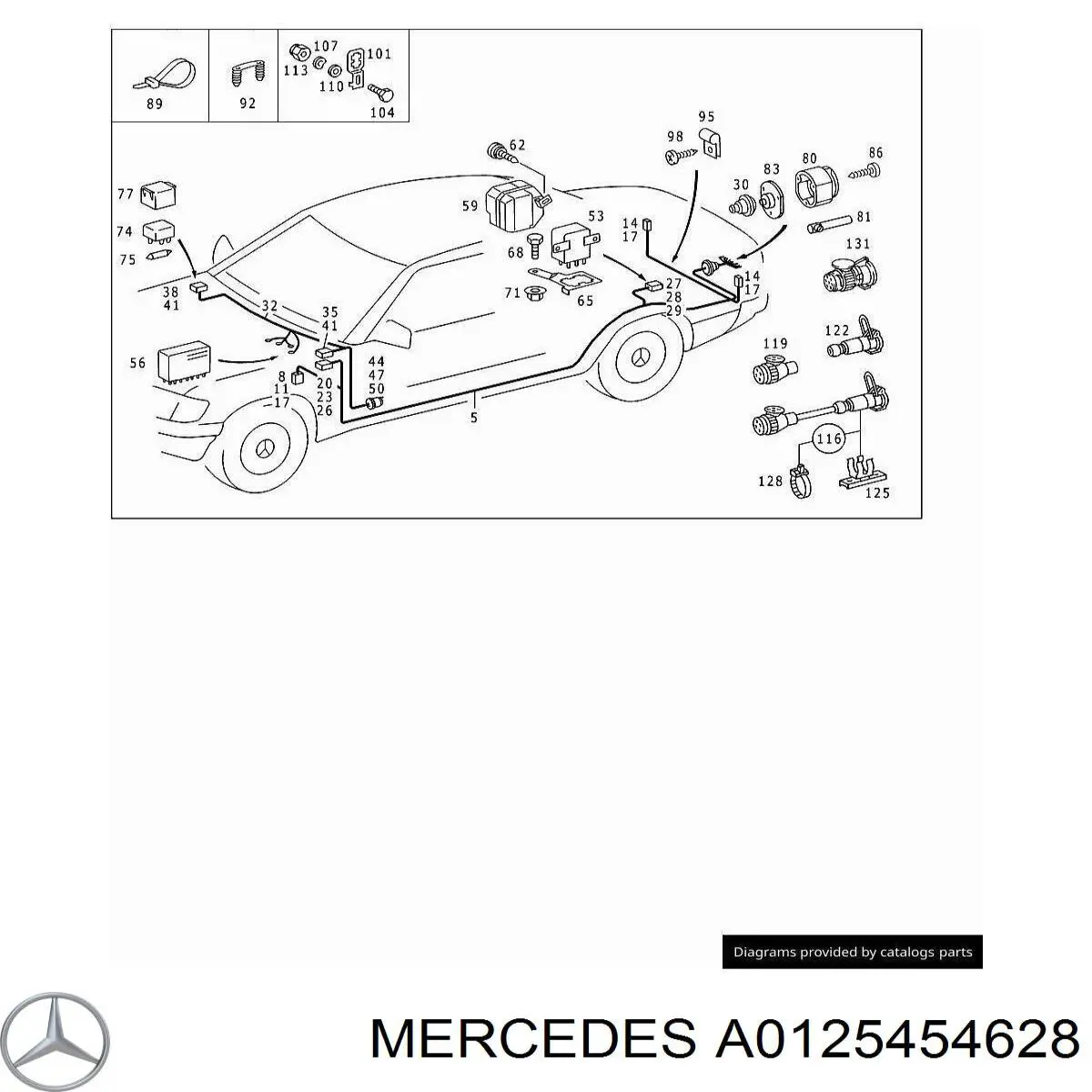 A0125454628 Mercedes 