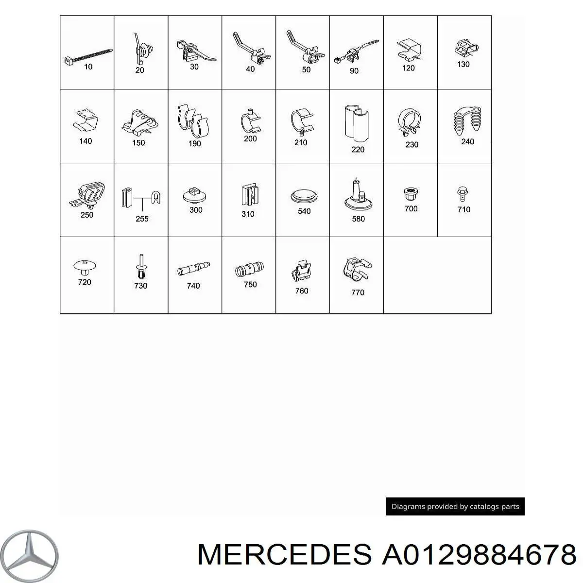 A0129884678 Mercedes 