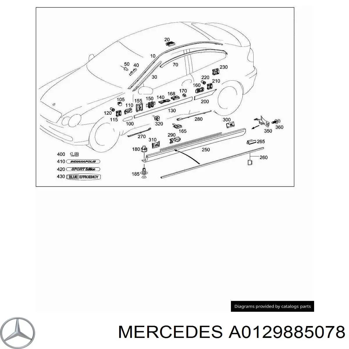 0129885078 Mercedes 