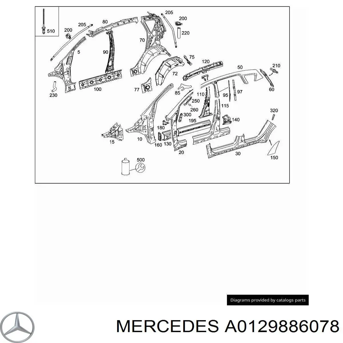  A0129886078 Mercedes