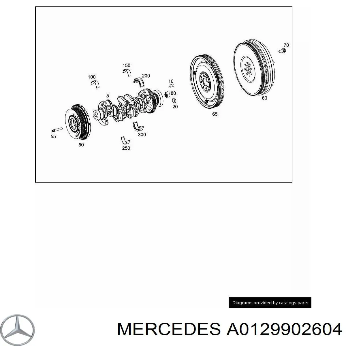 Болт крепления маховика на Mercedes A (W177)