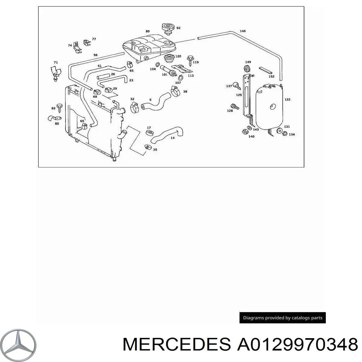 Купить A0129970348 Mercedes 