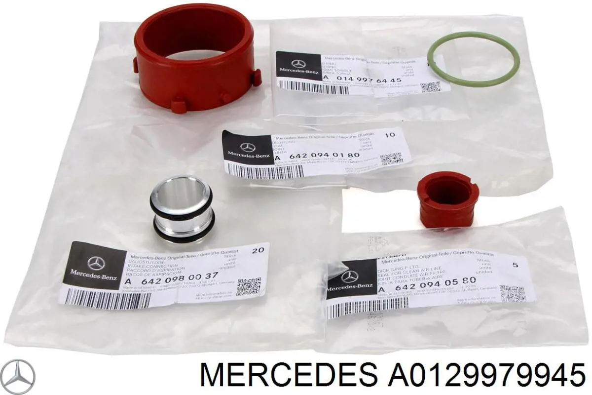 A0129979945 Mercedes saltador de conexão dos coletores de admissão