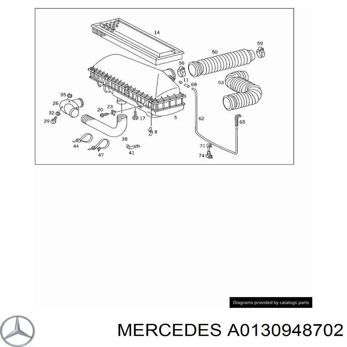 A0130948702 Mercedes 