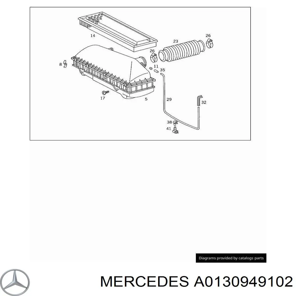  Mercedes A0130949002 цена, от 14.62 USD