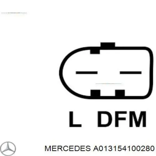 A013154100280 Mercedes gerador