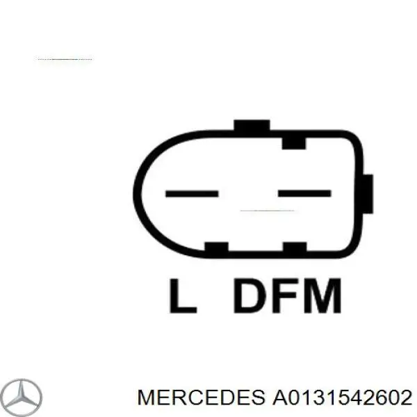 A0131542602 Mercedes генератор