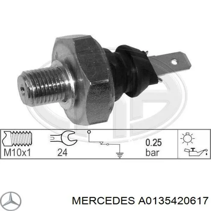 Датчик давления масла Mercedes A0135420617