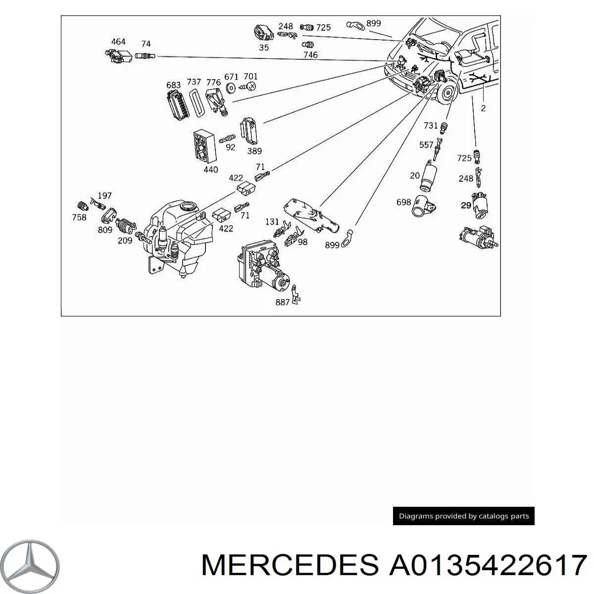 A0135422617 Mercedes 