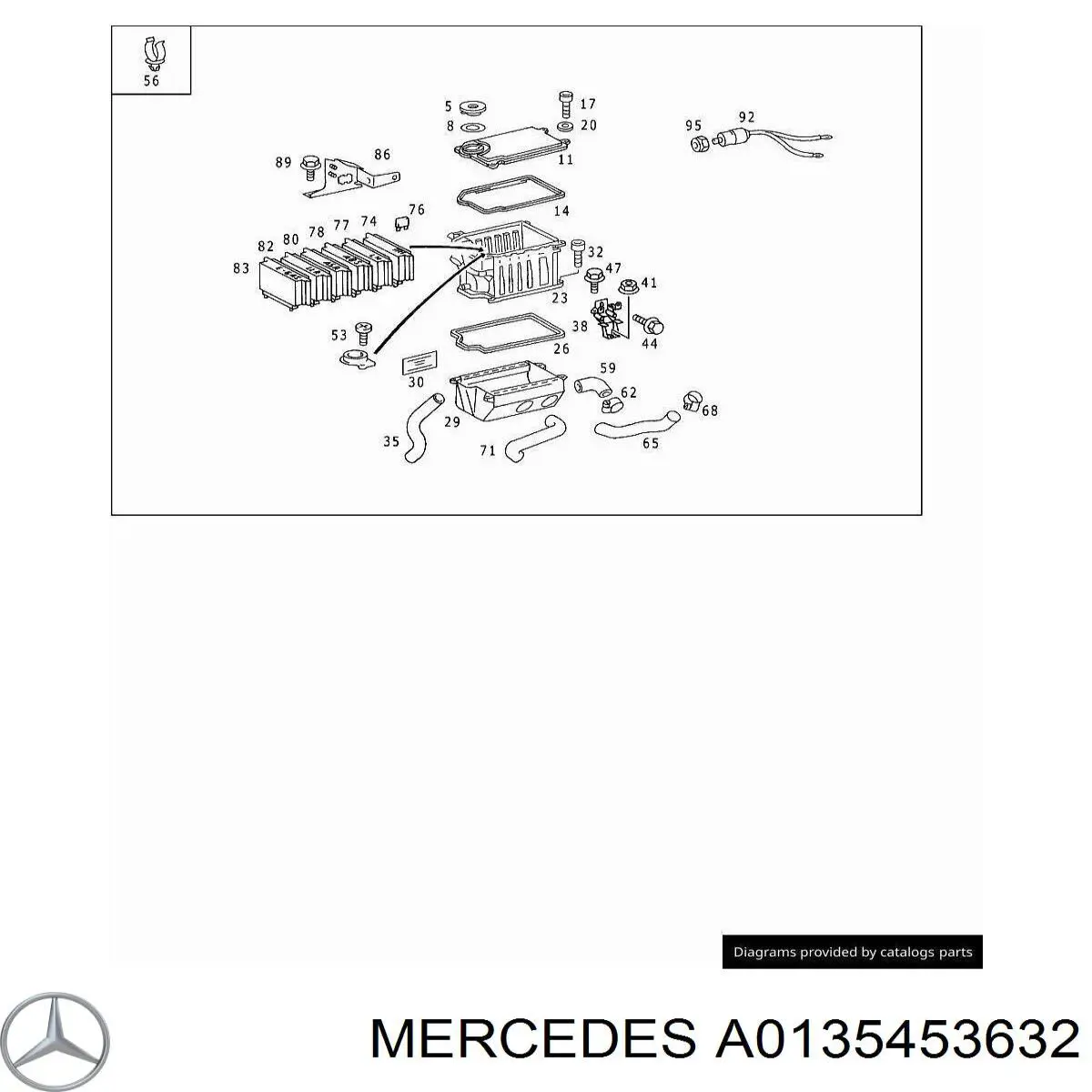 A0135453632 Mercedes 