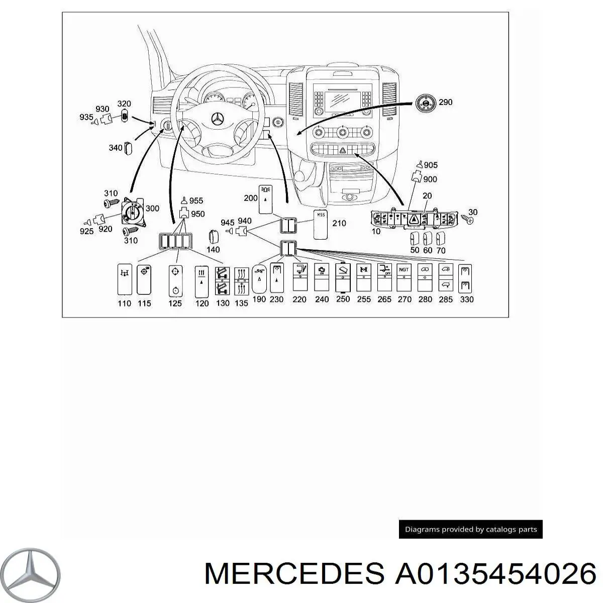 0135454026 Mercedes 