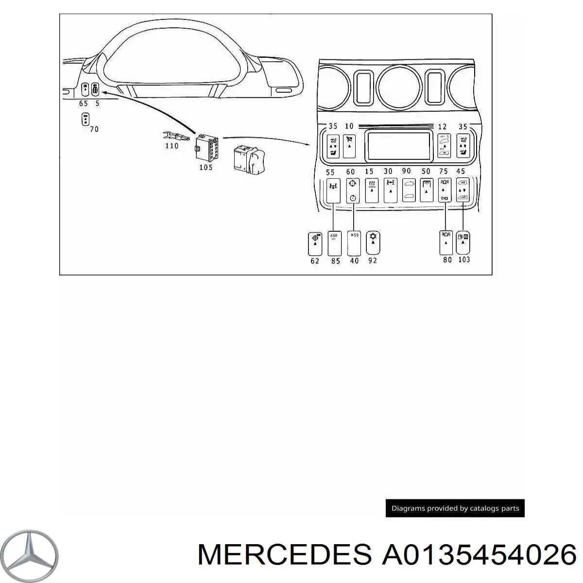 Купить 0135454026 Mercedes 