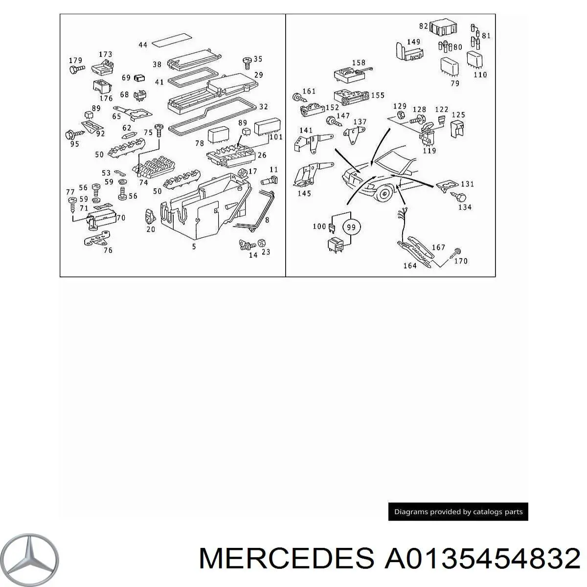 A0135454832 Mercedes блок управления egr