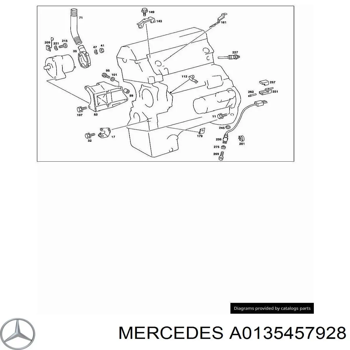 Купить A0135457928 Mercedes 