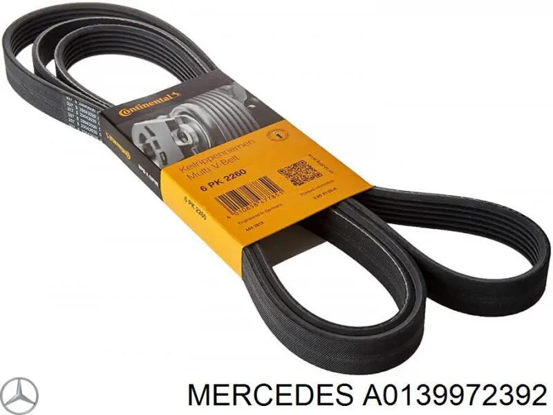 A0139972392 Mercedes ремень генератора