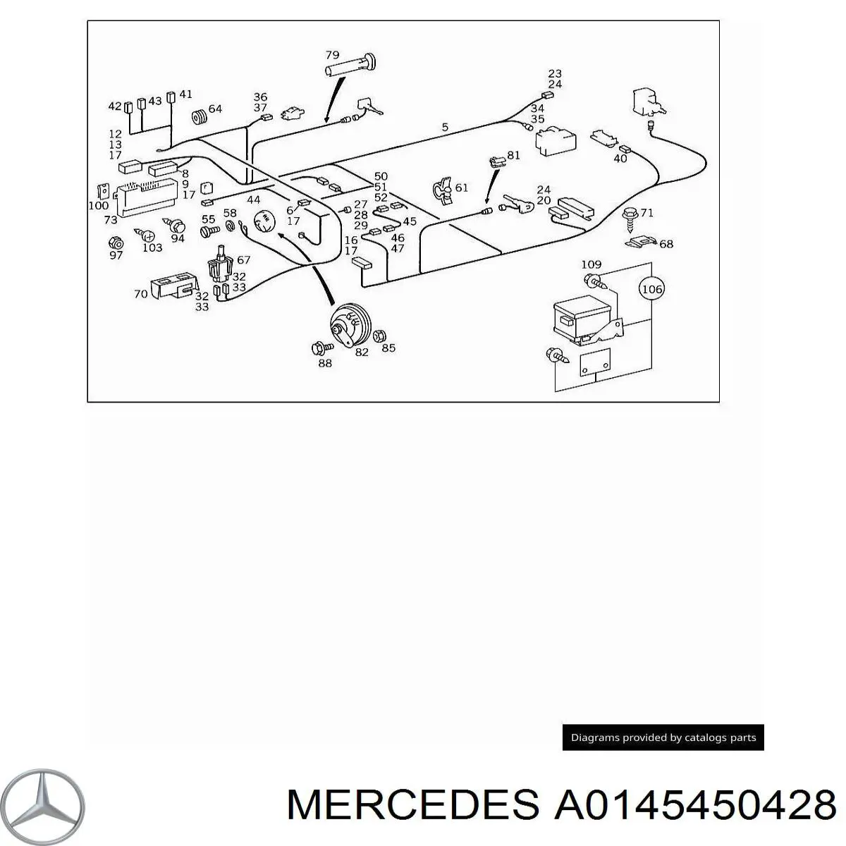 Купить A0145450428 Mercedes 