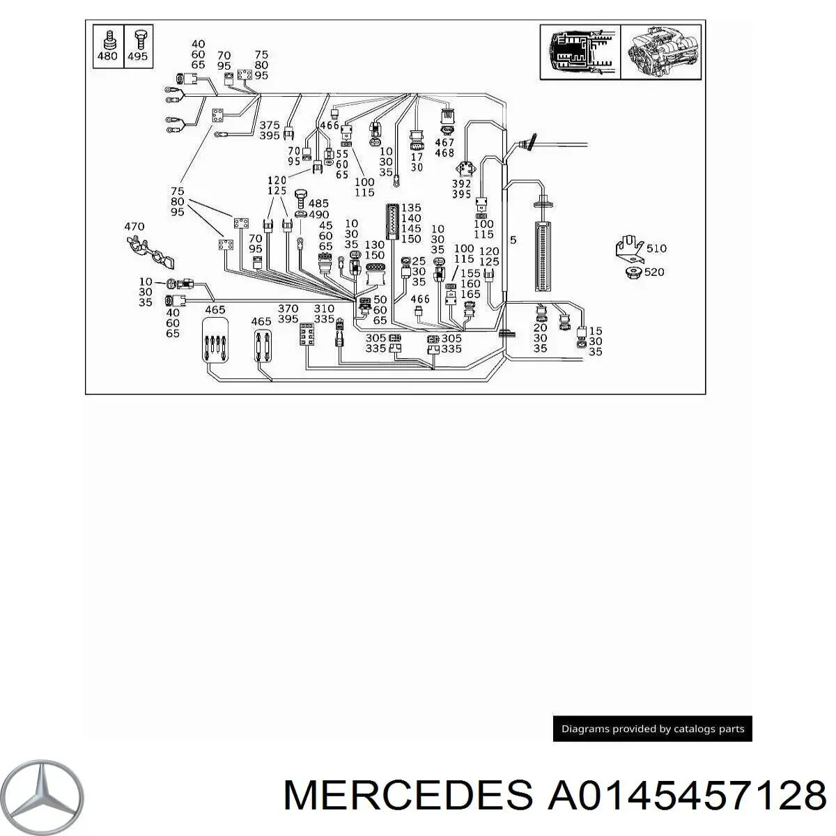  Mercedes A0145457128 цена, от 19.75 USD