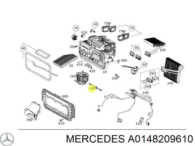 A0148209610 Mercedes 