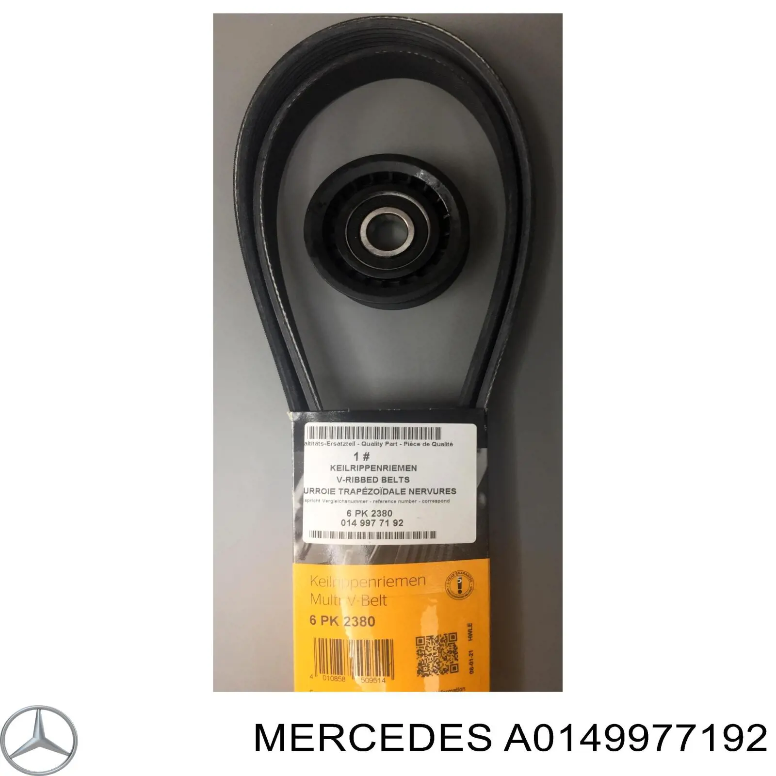 Ремінь приводний, агрегатів A0149977192 Mercedes