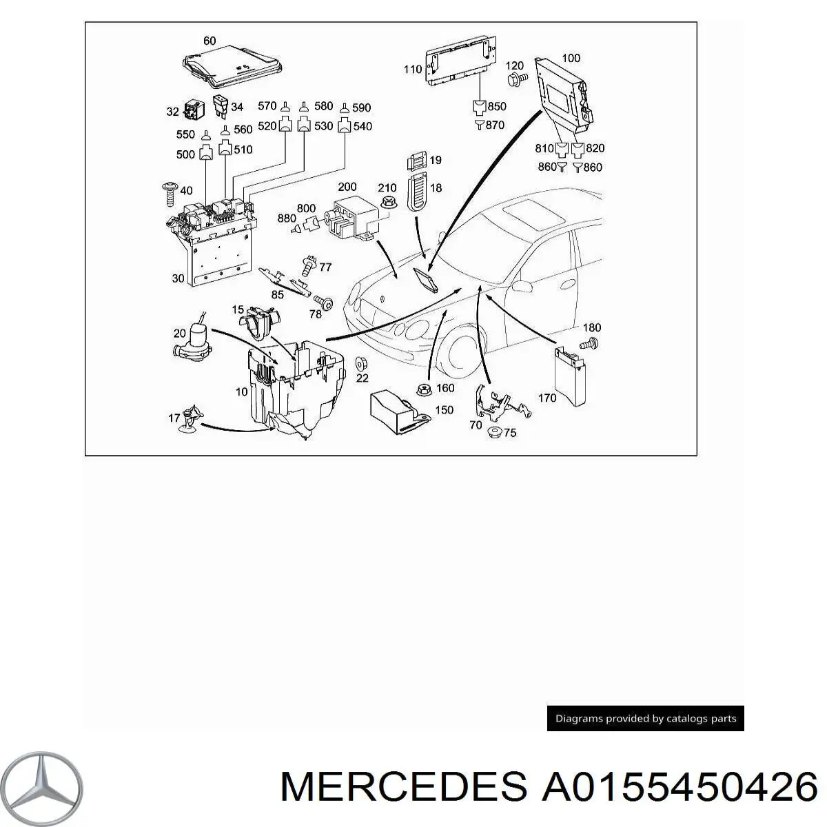  Mercedes A0155450426 цена, от 4.12 USD